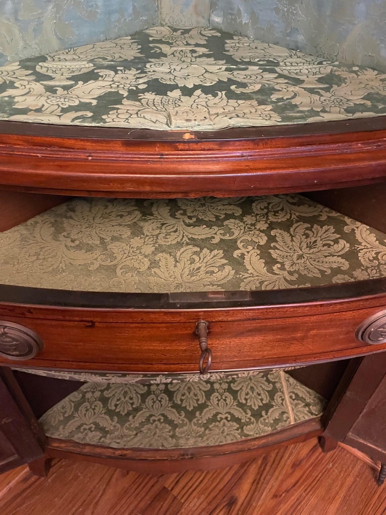 Edwardian Mahogany Corner For Sale at 1stDibs