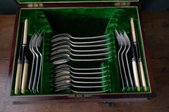 Edwardian Mahogany Cutlery Canteen, James Deakin