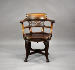 Edwardian Mahogany Desk Chair