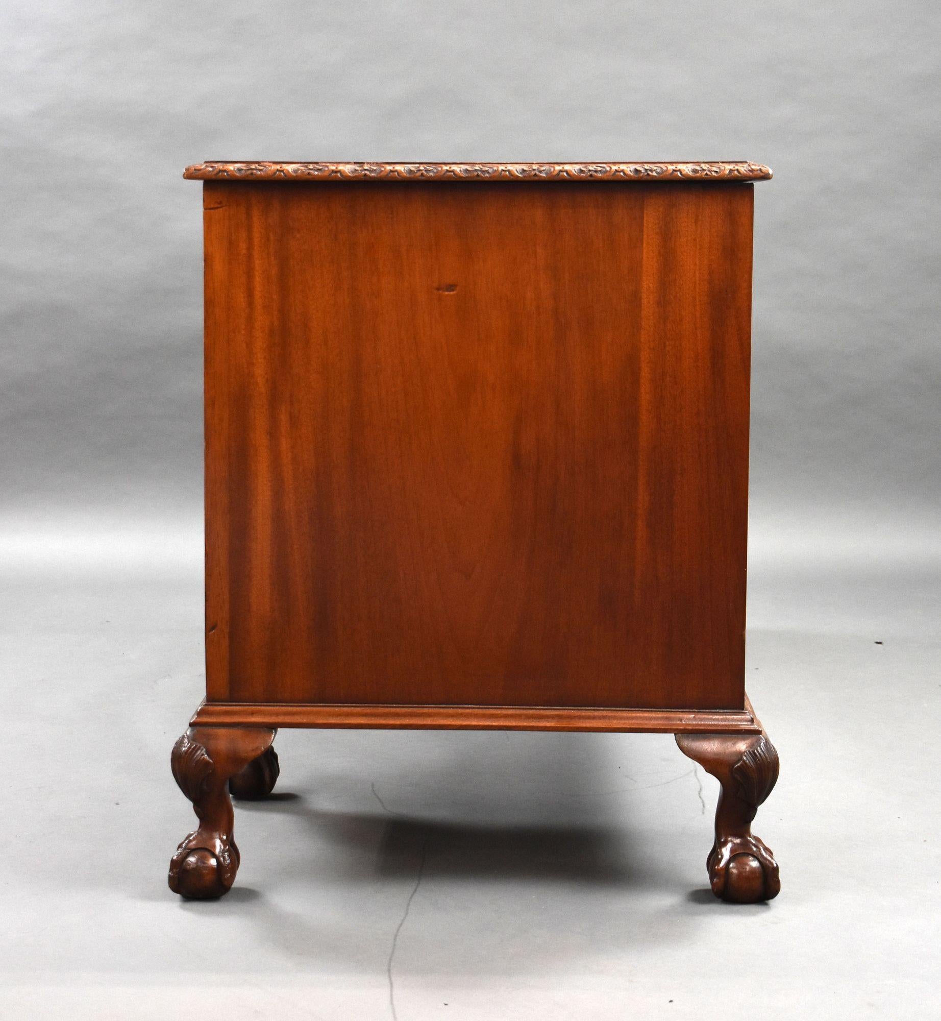 Edwardian Mahogany Desk 1
