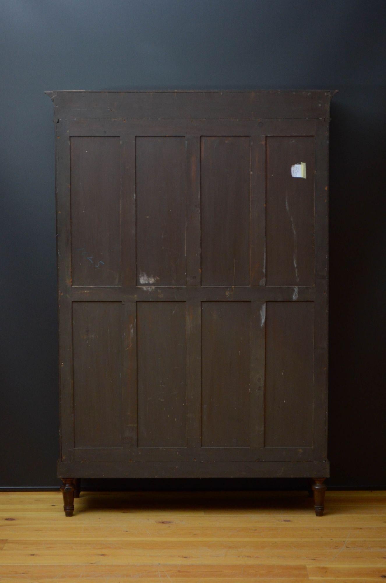 Edwardian Mahogany Display Cabinet For Sale 12