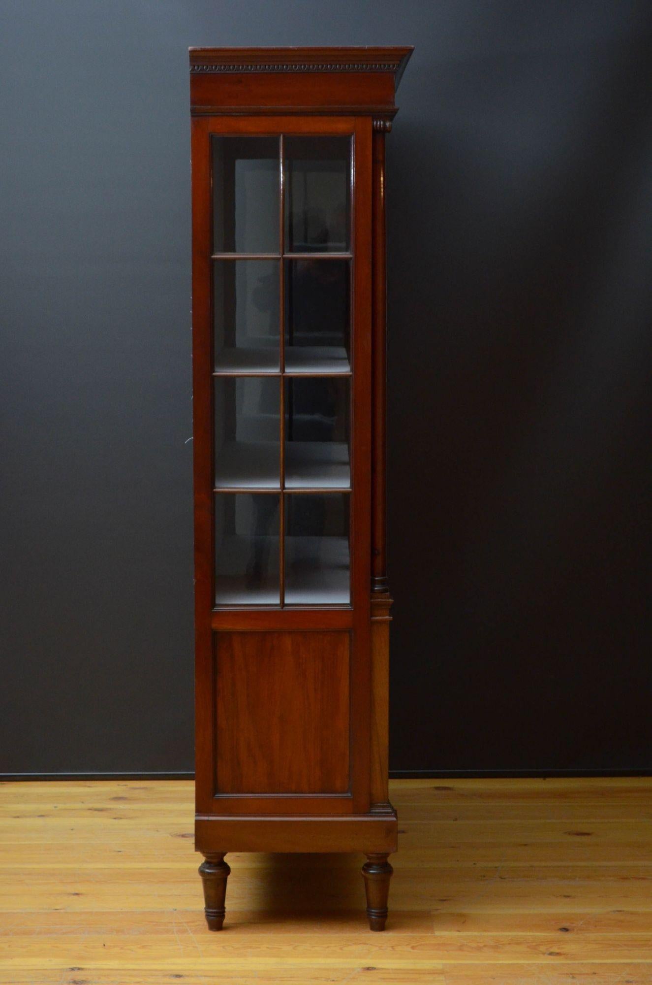 Edwardian Mahogany Display Cabinet For Sale 13