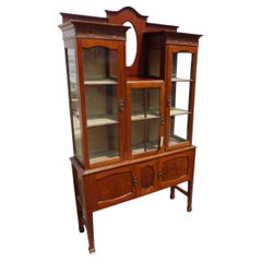 Antique Edwardian Mahogany Display Cabinet