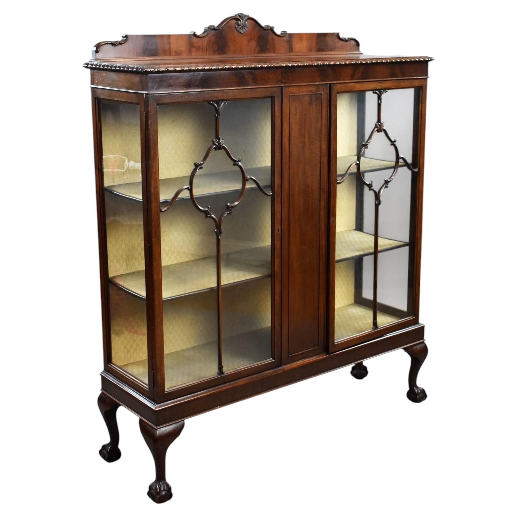 Edwardian Mahogany Display Cabinet