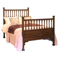 Edwardian Mahogany Double Antique Bed WD38