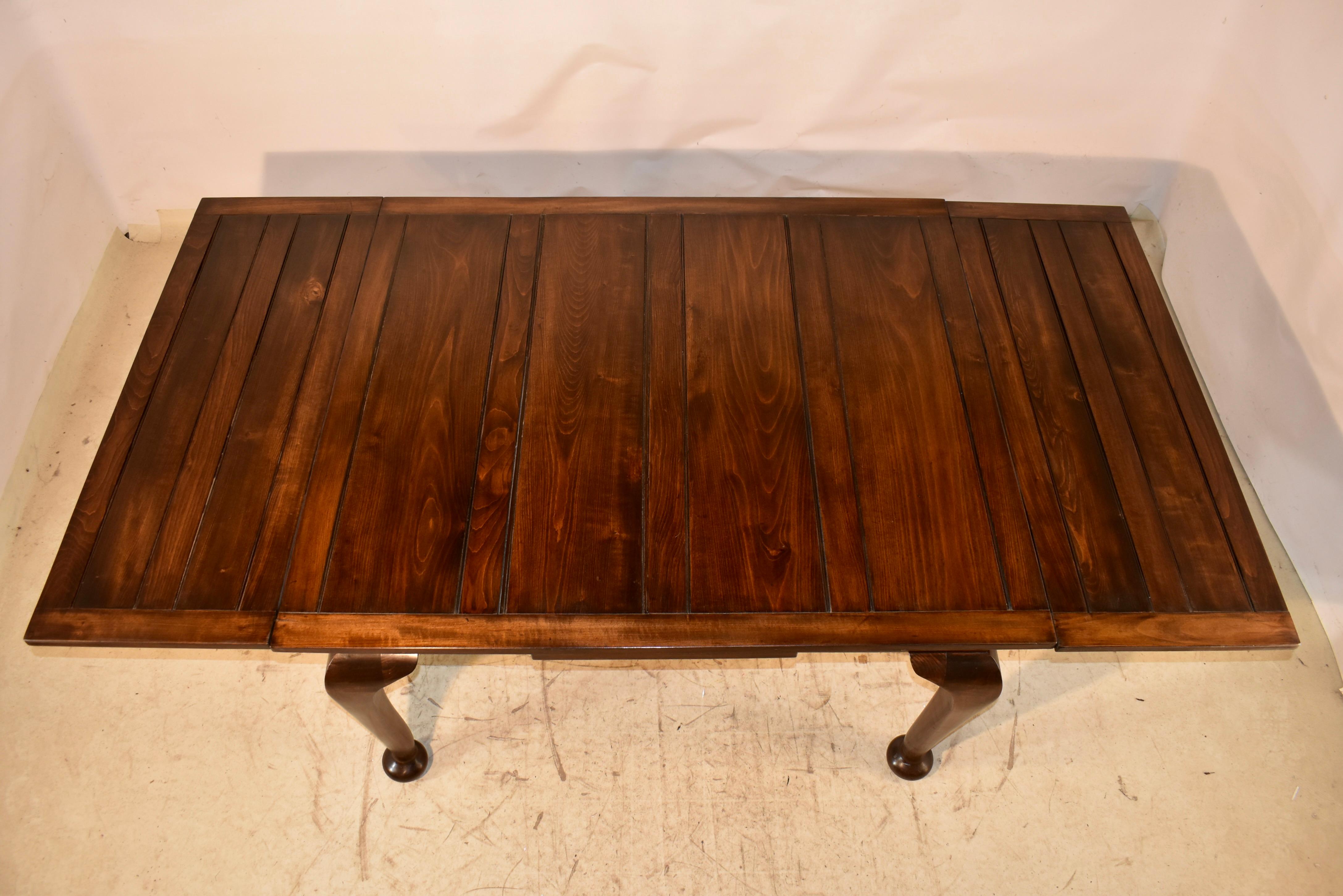Edwardian Mahogany Draw Leaf Table, Circa 1900 For Sale 4