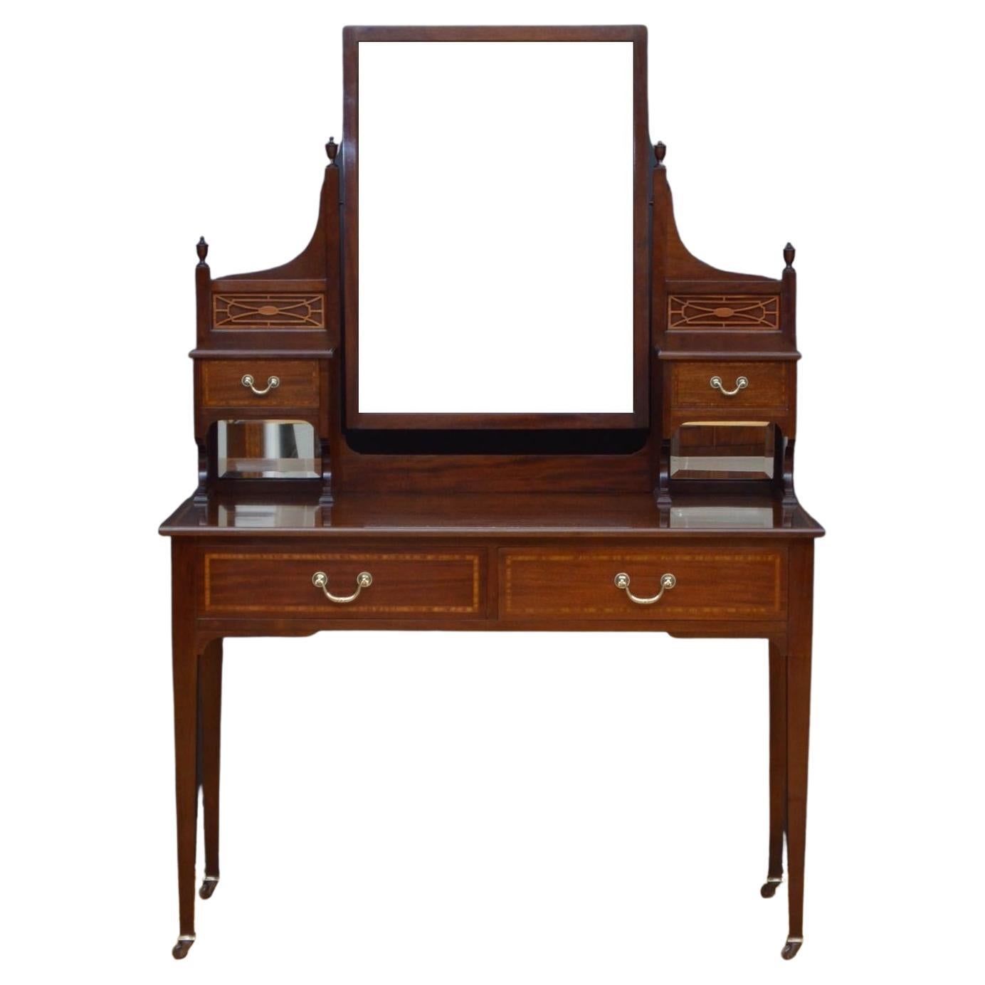 Edwardian Mahogany Dressing Table by Maple & Co For Sale