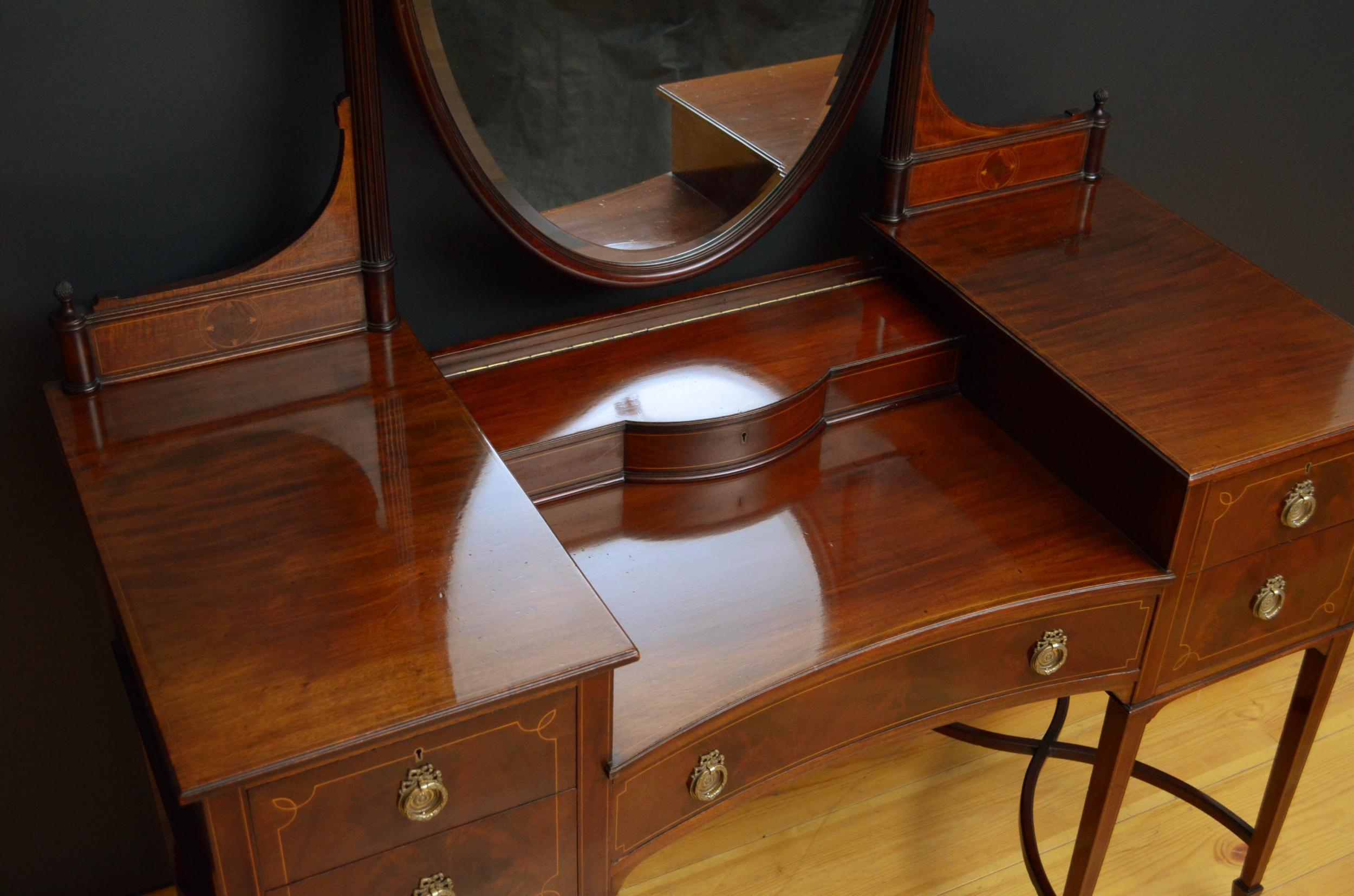 Edwardian Mahogany Dressing Table 5