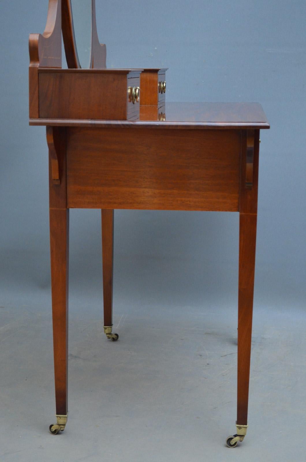 Edwardian Mahogany Dressing Table 6