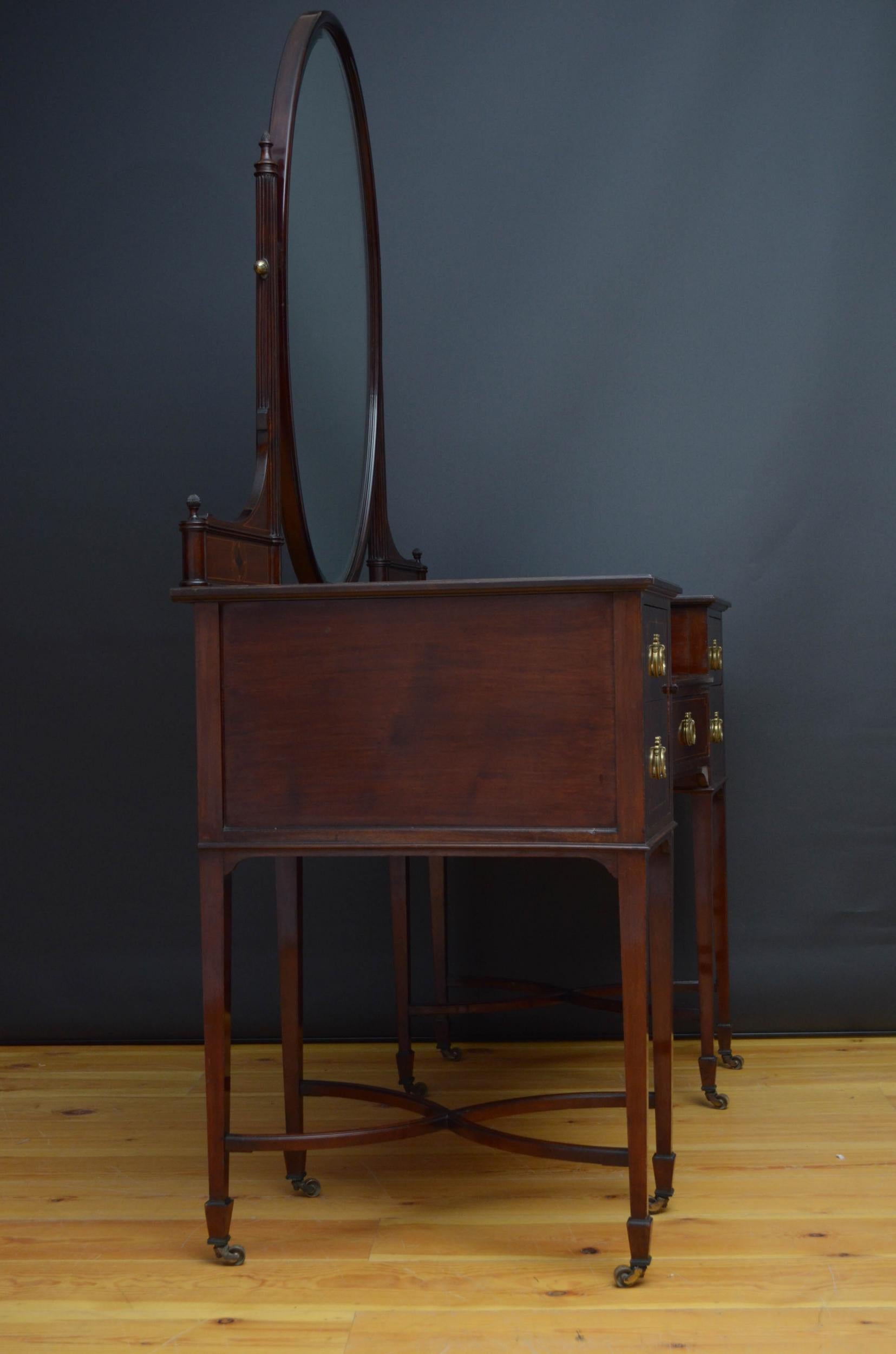 Edwardian Mahogany Dressing Table 15