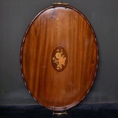 Edwardian Mahogany Drinks Tray