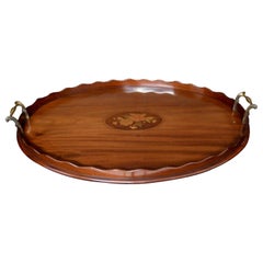 Antique Edwardian Mahogany Drinks Tray