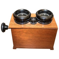 Edwardian Mahogany English Stereoscope or Old Photo Viewer