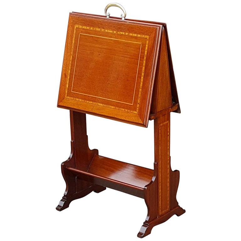 Edwardian Mahogany Folio Stand For Sale at 1stDibs