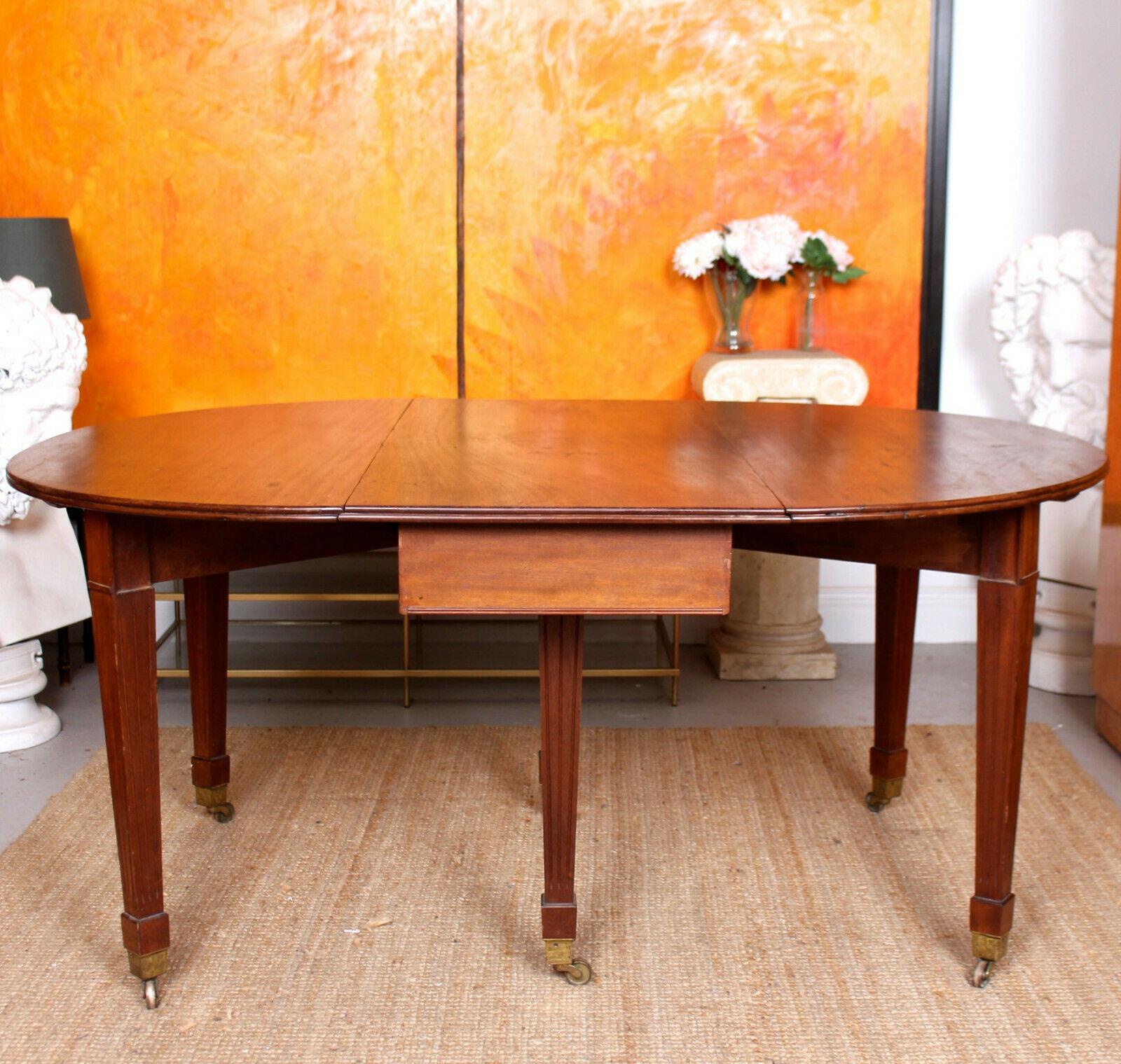 Edwardian Mahogany Gateleg Dining Table In Good Condition For Sale In Newcastle upon Tyne, GB