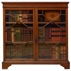 Edwardian Mahogany Glazed Bookcase