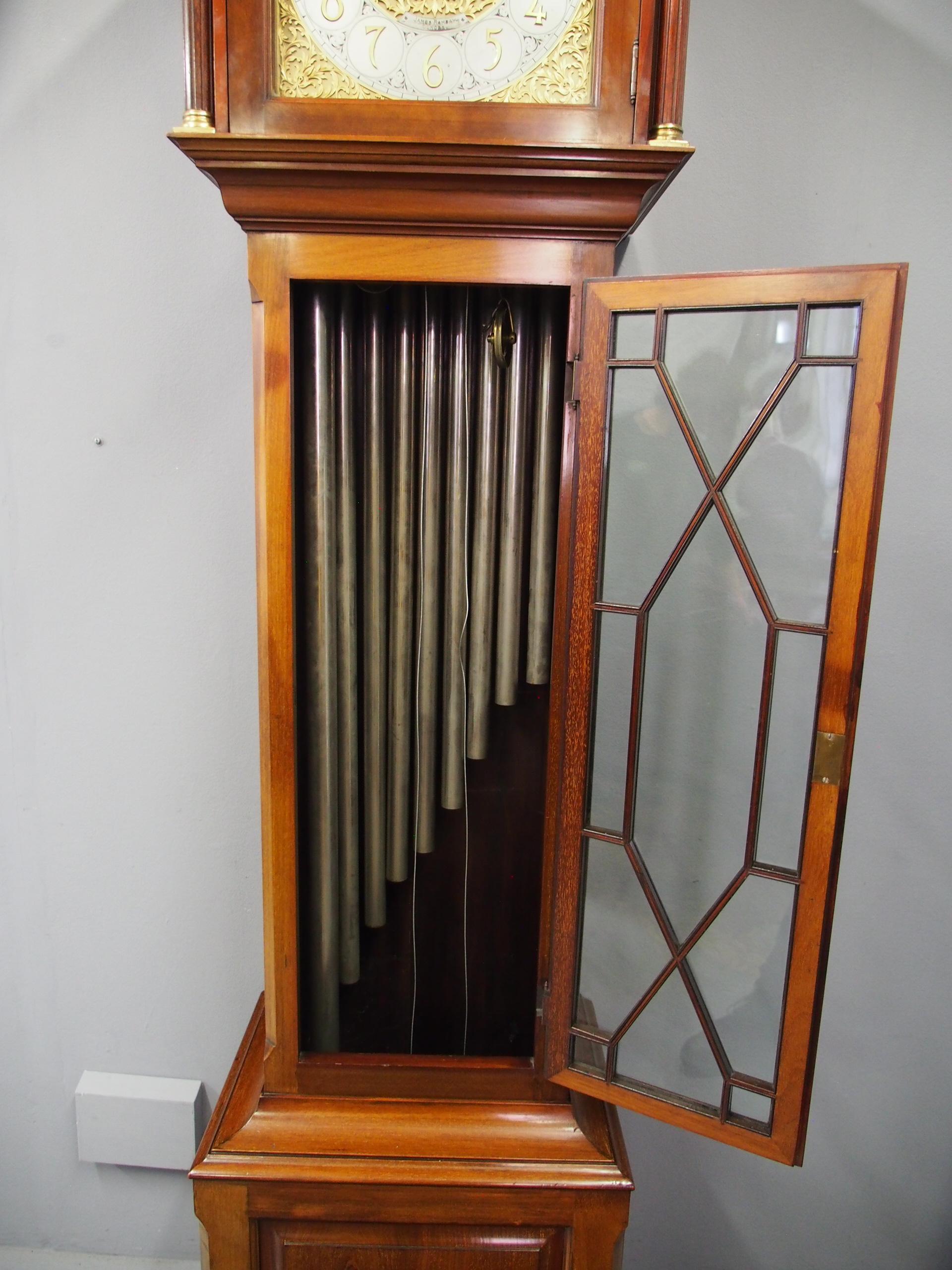 Edwardian Mahogany Grandfather Clock by James Ramsay, Dundee For Sale 3