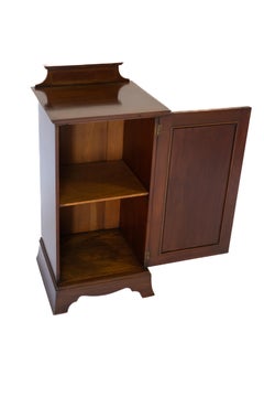 Edwardian Mahogany inlaid Bedside Cupboard
