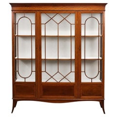 Edwardian Mahogany Inlaid Display Cabinet