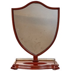 Edwardian Mahogany inlaid Dressing Mirror