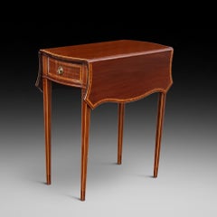 Edwardian Mahogany Inlaid Pembroke Table