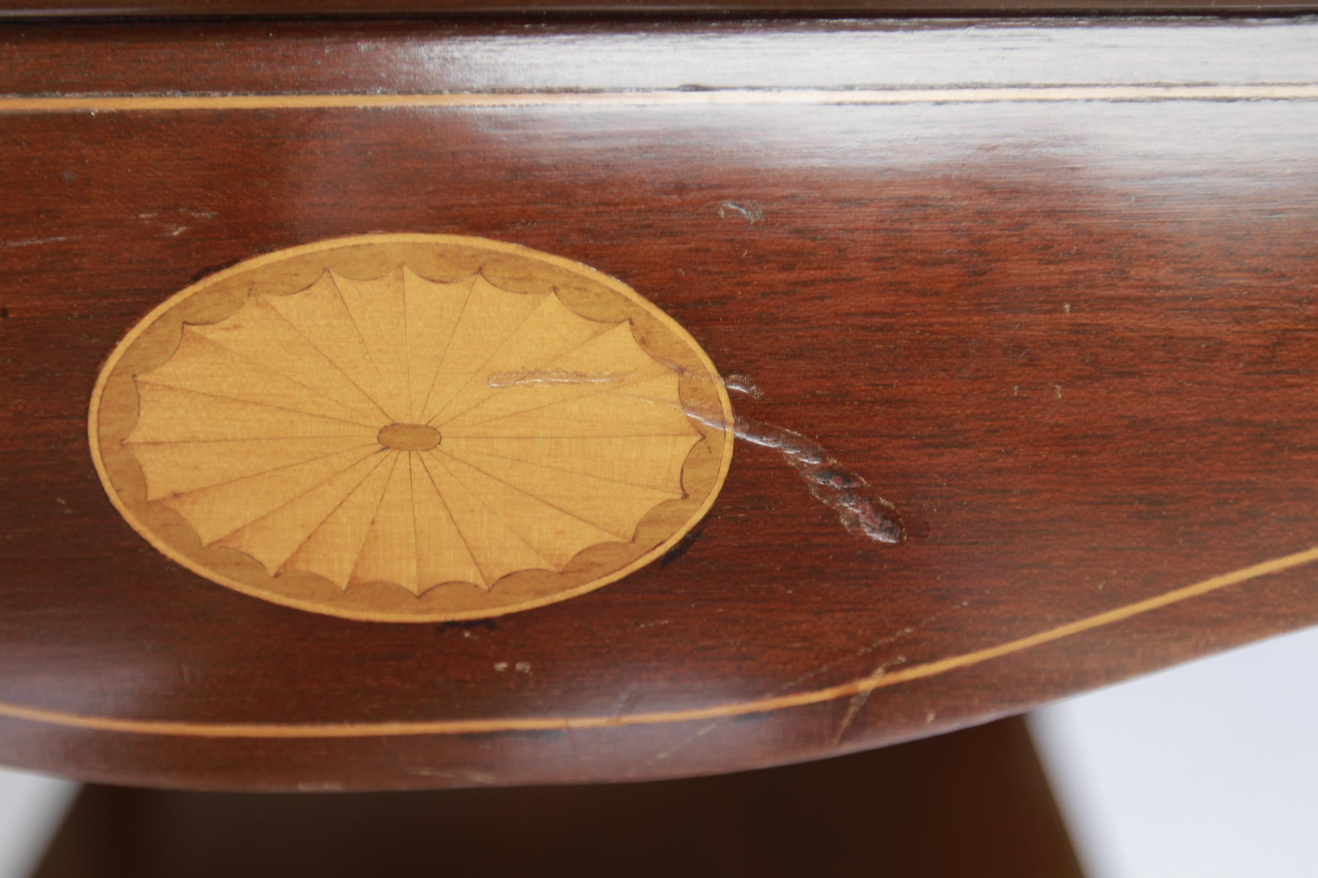 Edwardian Mahogany inlaid Revolving bookcase on stand For Sale 3