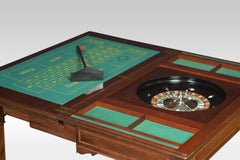 Edwardian Mahogany Inlaid Roulette Games Table