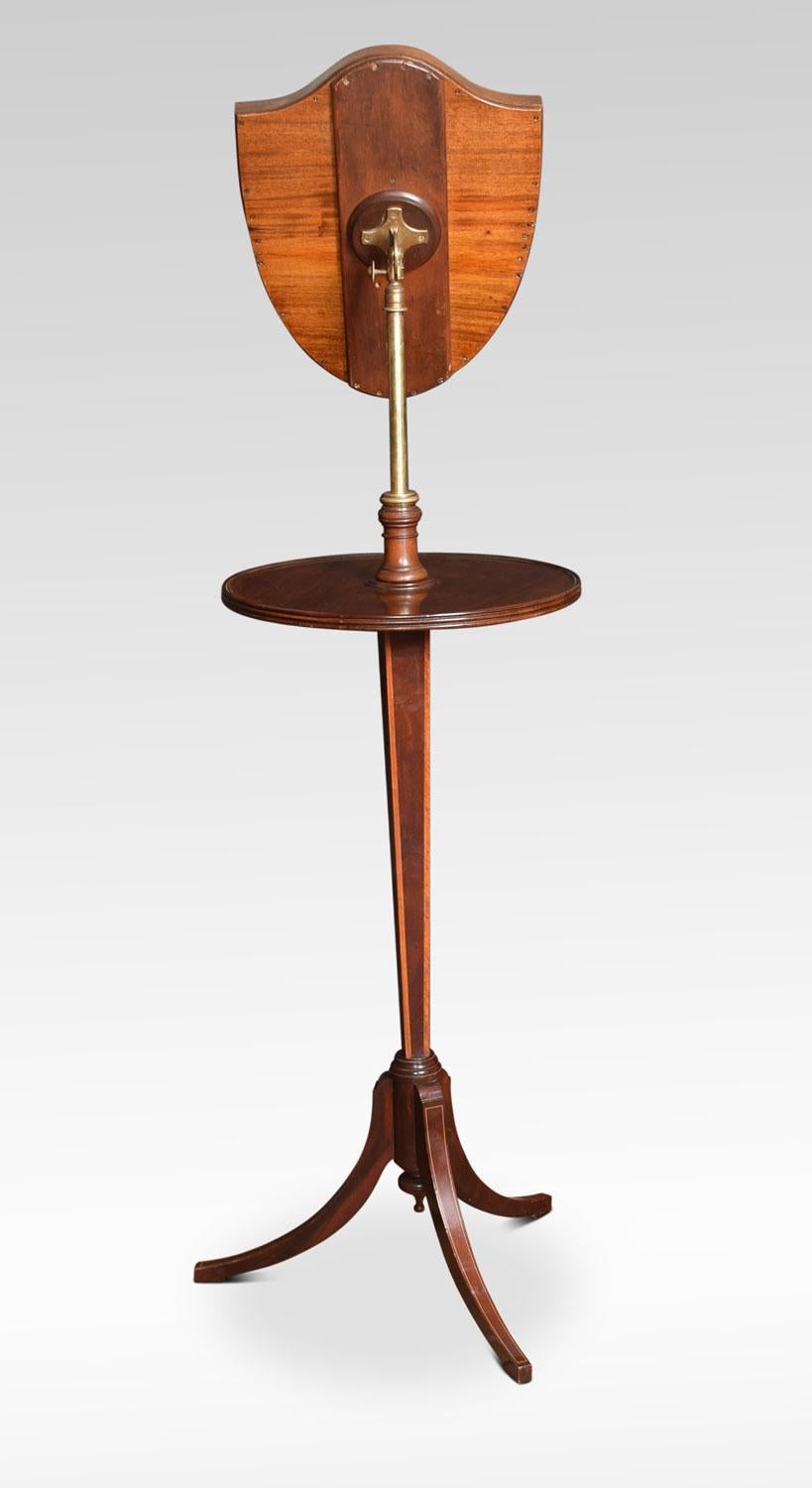 Edwardian Mahogany Inlaid Shaving Stand In Good Condition In Cheshire, GB