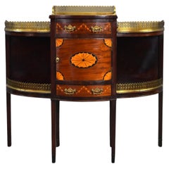 Buffet édouardien en acajou marqueté