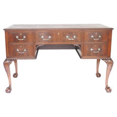 Edwardian Mahogany Kneehole Writing Table