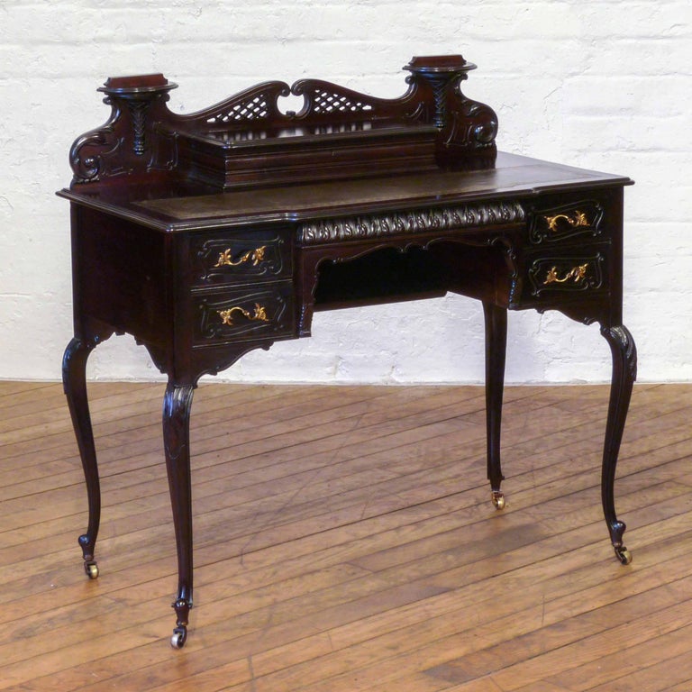 Edwardian Mahogany Ladies Writing Desk at 1stDibs