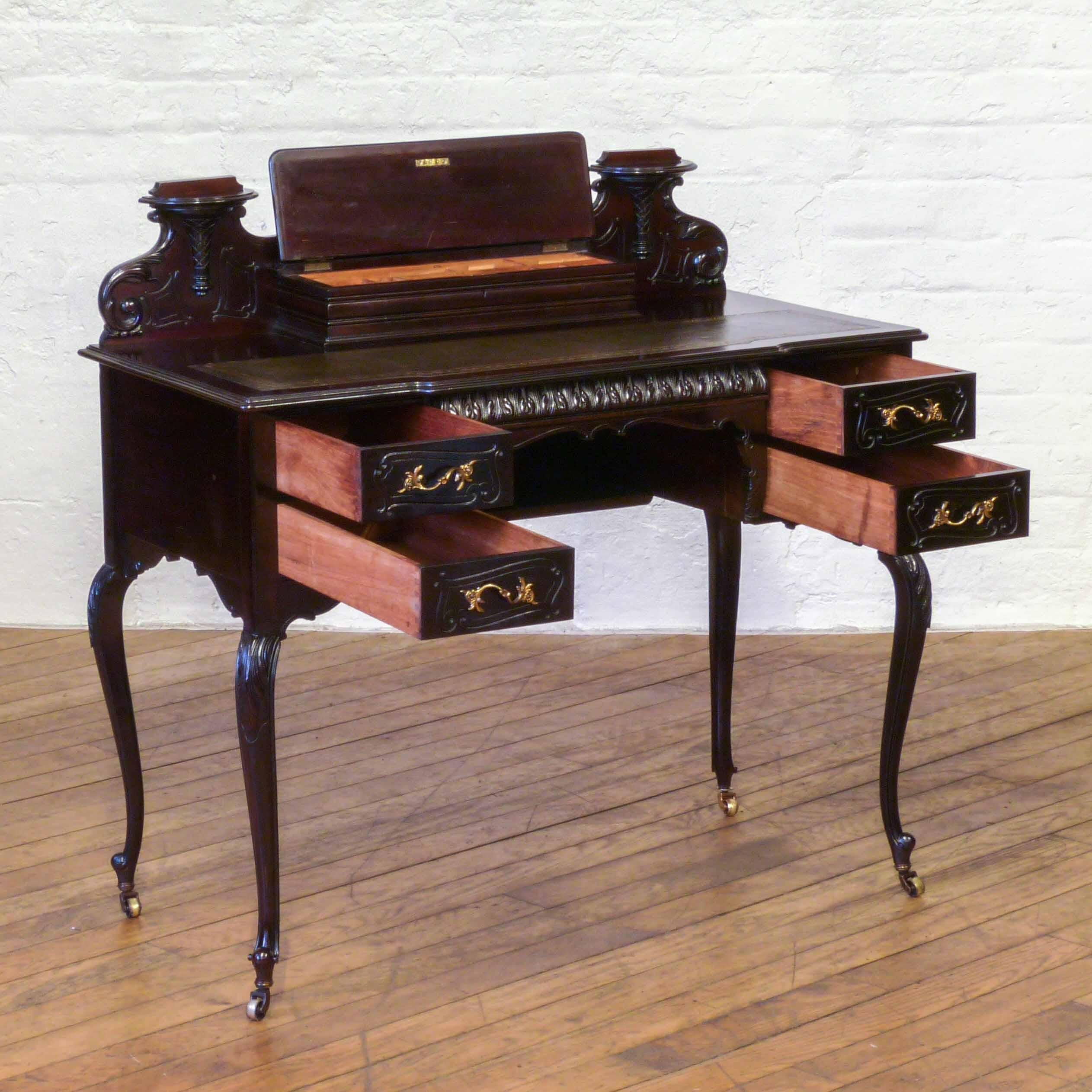 English Edwardian Mahogany Ladies Writing Desk