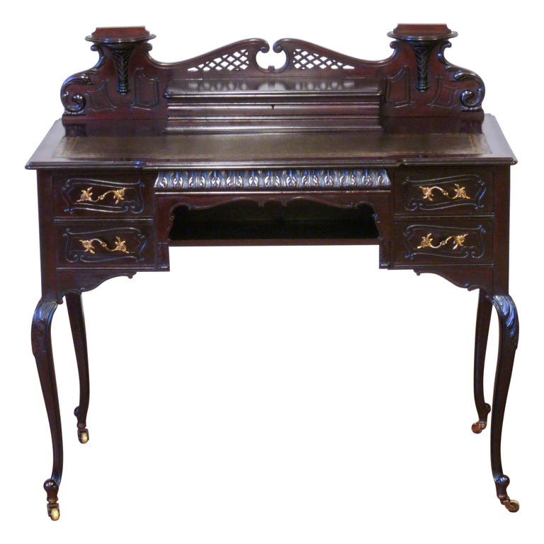 Edwardian Mahogany Ladies Writing Desk at 1stDibs