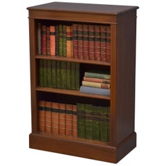 Antique Edwardian Mahogany Low Bookcase