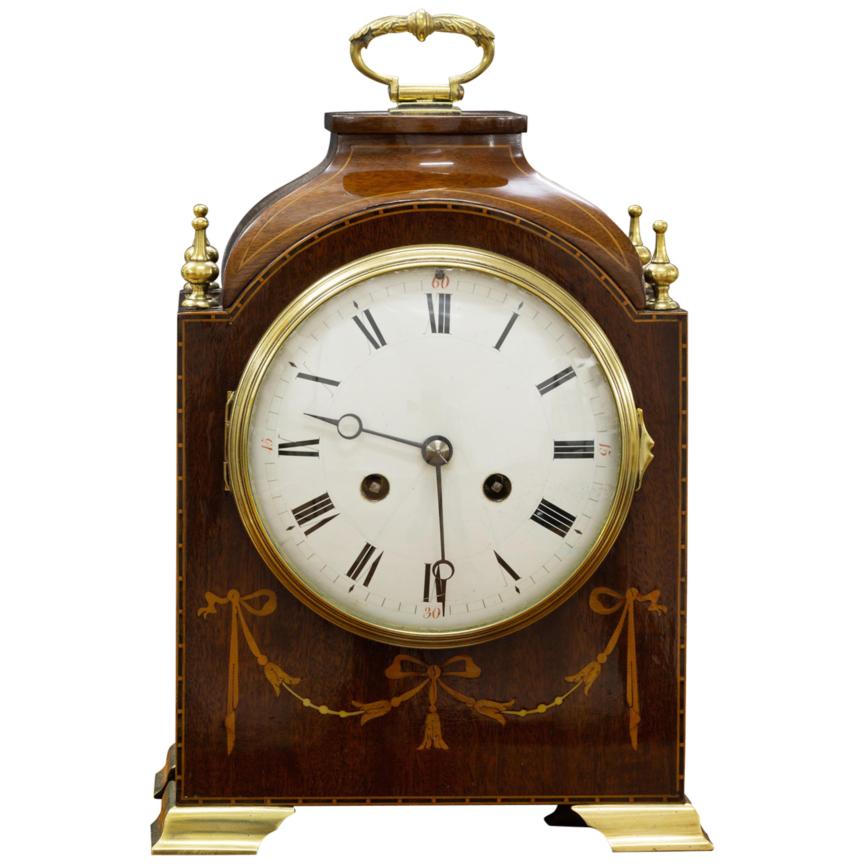Edwardian Mahogany Mantel Clock by S.Marti