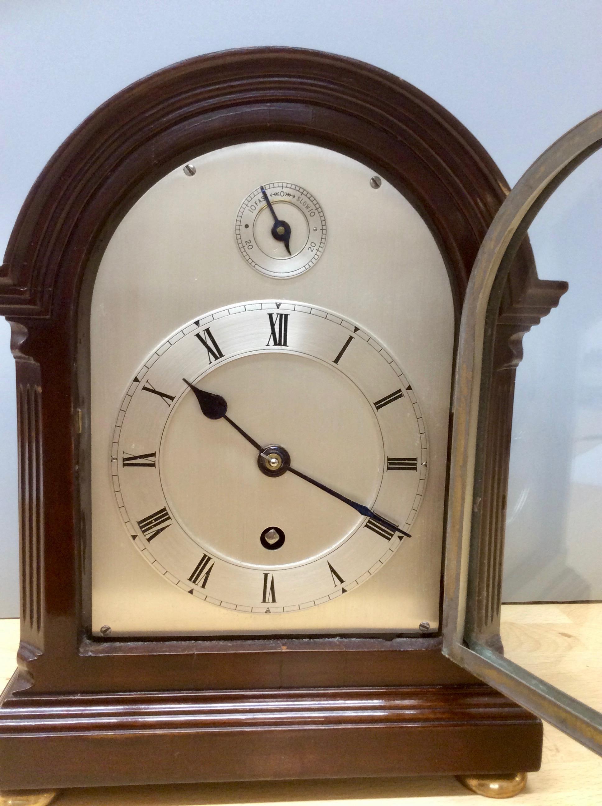 Early 20th Century Edwardian Mahogany Mantel Clock