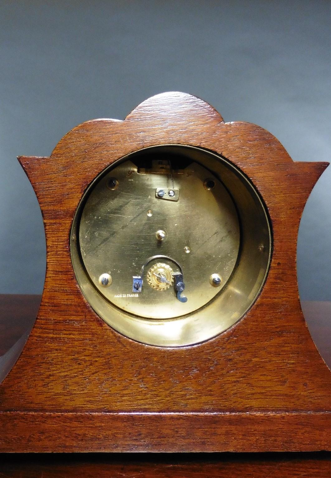 Early 20th Century Edwardian Mahogany Mantel Clock For Sale