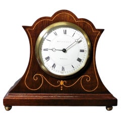 Antique Edwardian Mahogany Mantel Clock