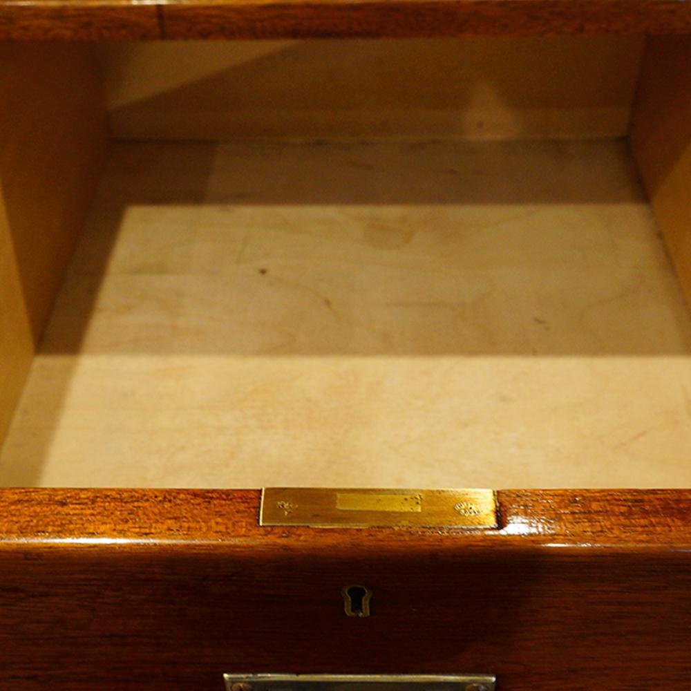 English Officers Edwardian Mahogany Military Chest, Circa 1900 1
