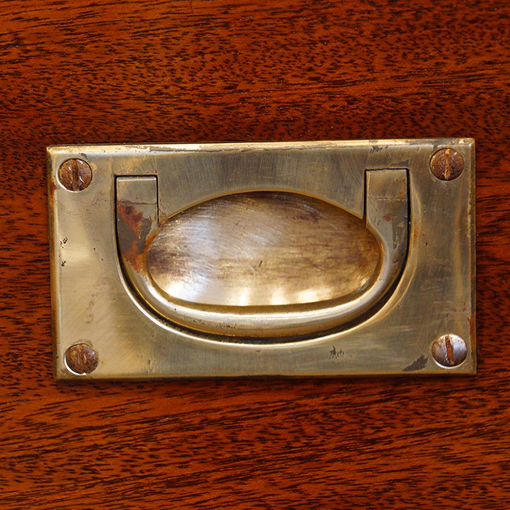 English Officers Edwardian Mahogany Military Chest, Circa 1900 3