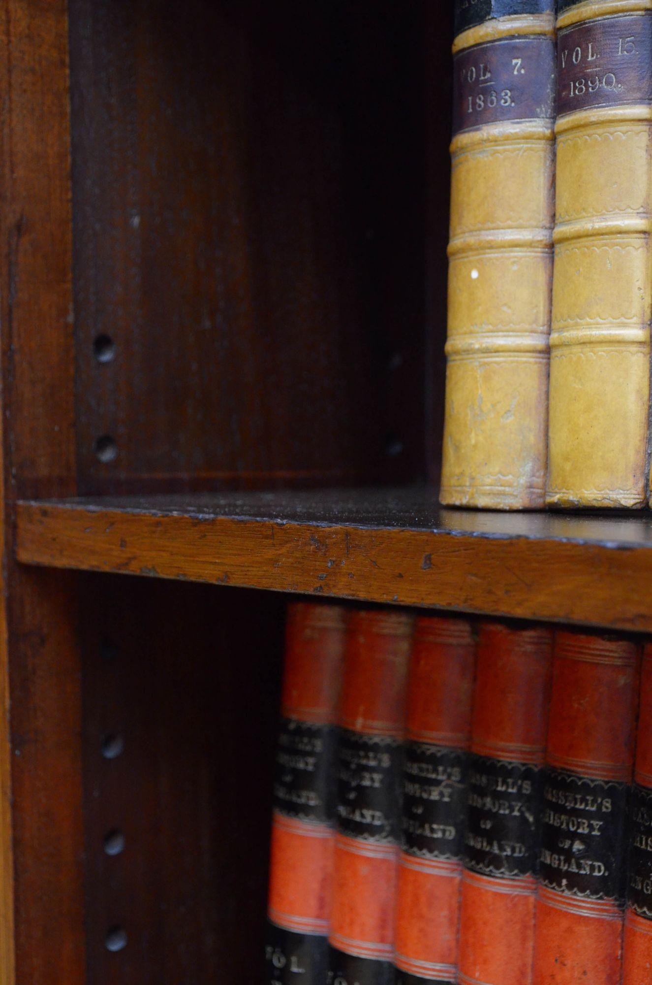 Edwardian Mahogany Open Bookcase 5