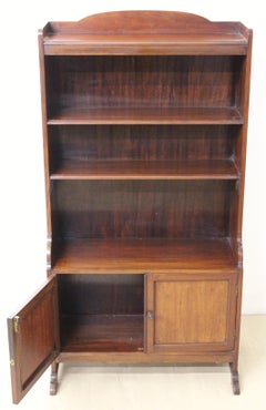 Edwardian Mahogany Open Bookcase