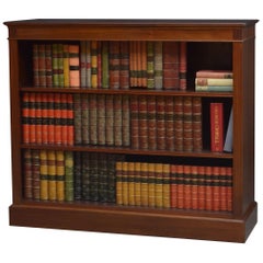 Edwardian Mahogany Open Bookcase