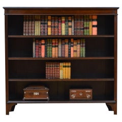 Edwardian Mahogany Open Bookcase