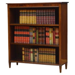 Edwardian Mahogany Open Bookcase