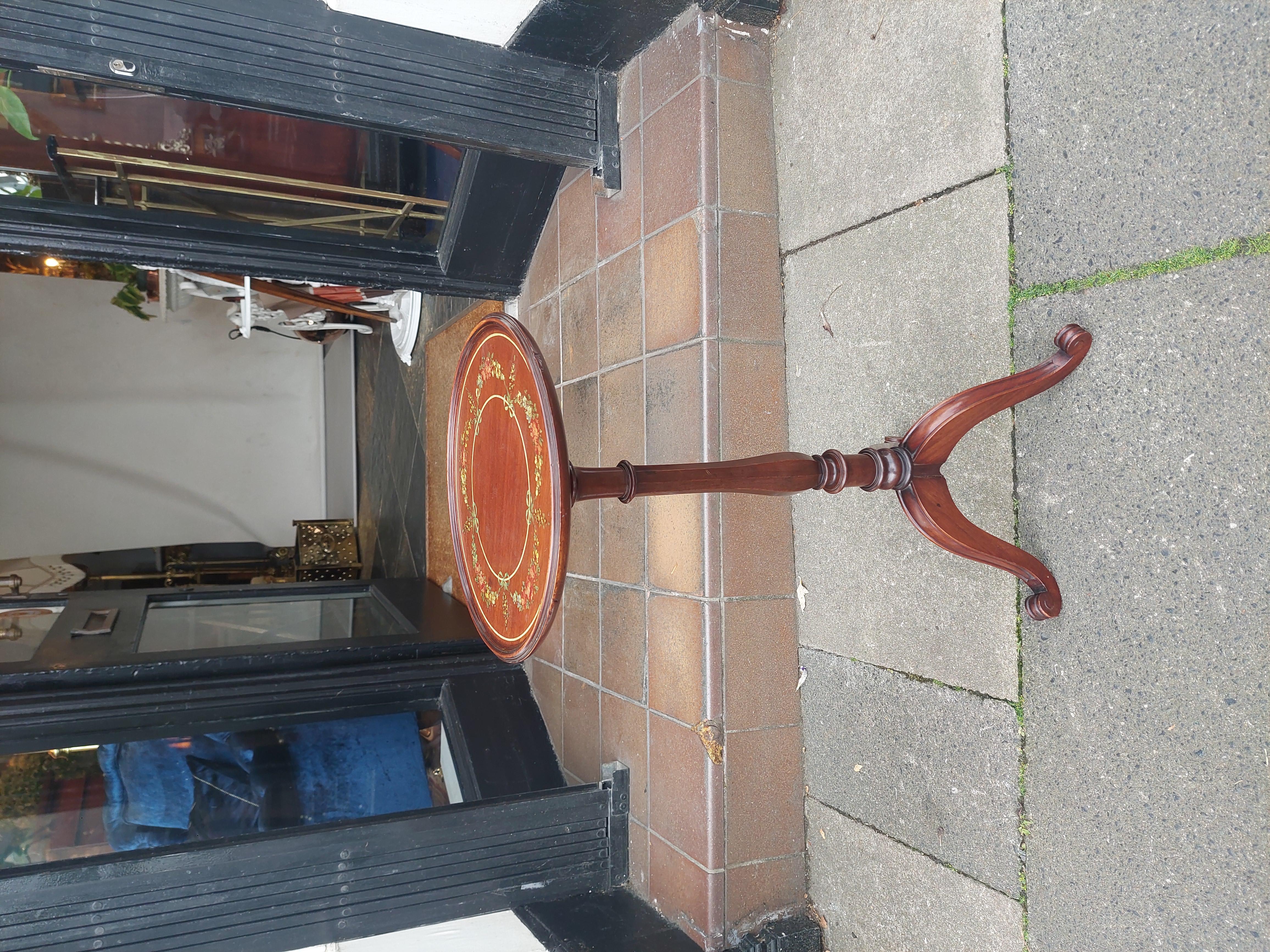 Edwardian Mahogany Painted Wine Table For Sale 3