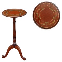 Mesa de vino eduardiana de caoba pintada
