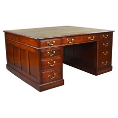 Edwardian Mahogany Partners Desk