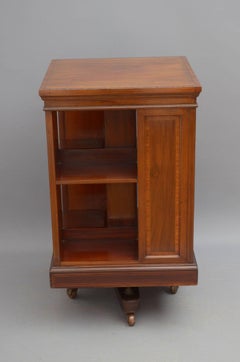 Edwardian Mahogany Revolving Bookcase