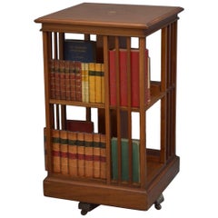 Edwardian Mahogany Revolving Bookcase